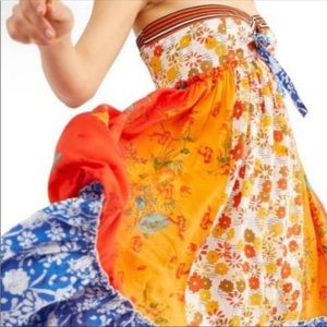 NWT Free People Dresses Free People Golden Dreams Strapless Maxi Dress